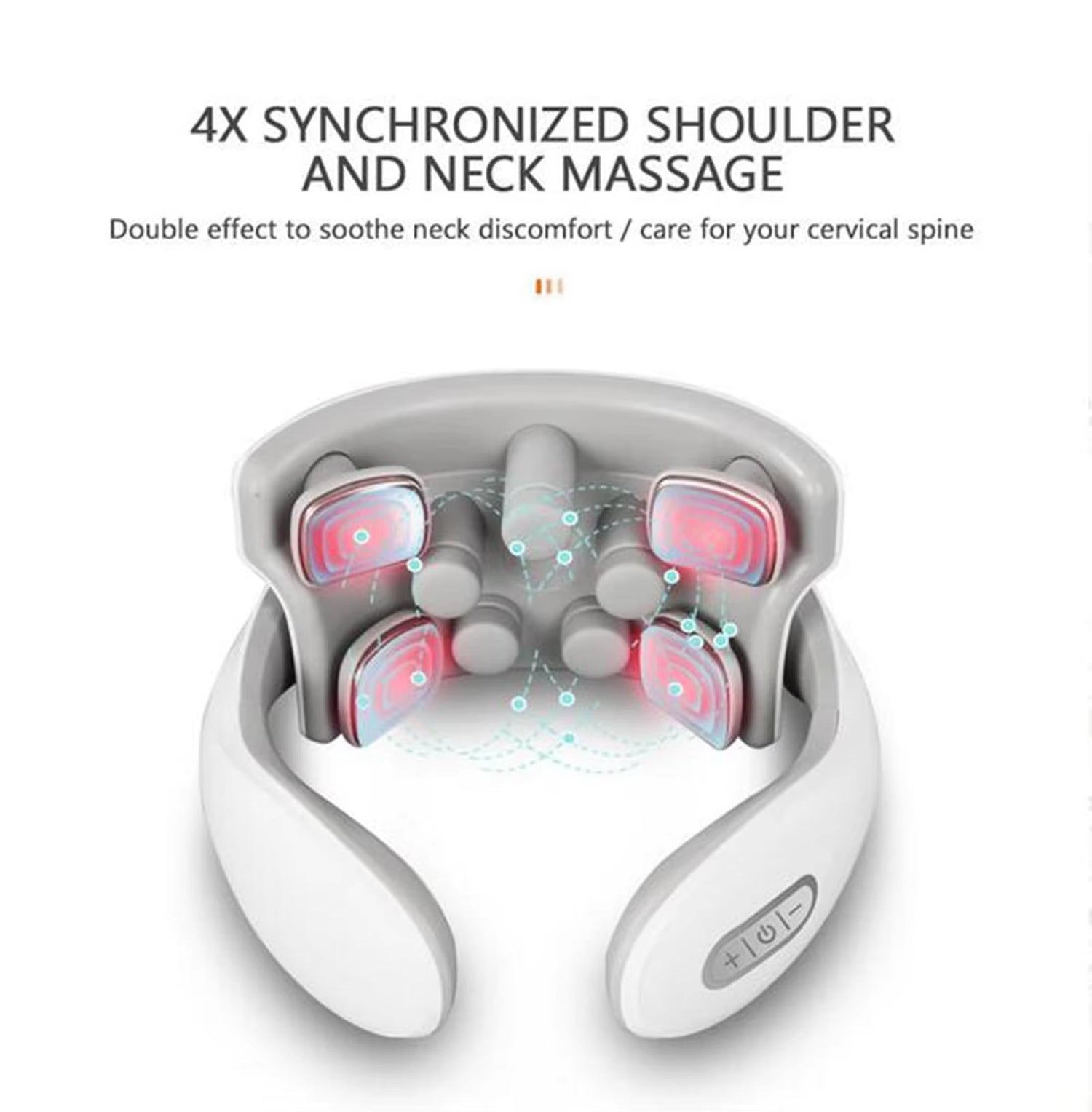 Electric Smart Neck Back Pulse Massager Cervical Vertebra Relax Pain Kneading Therapy,Rechargeable Massager for Neck Relieving